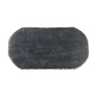 Low Heavy Wooden Stool - Black - Berbere Imports