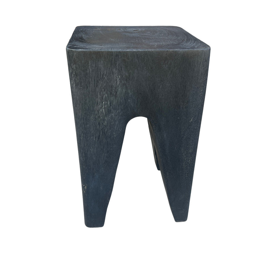 Black Teak Stool - Berbere Imports