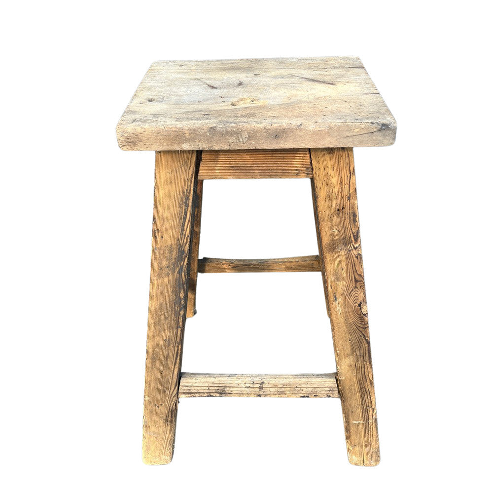 Vintage Wooden Stool - Berbere Imports