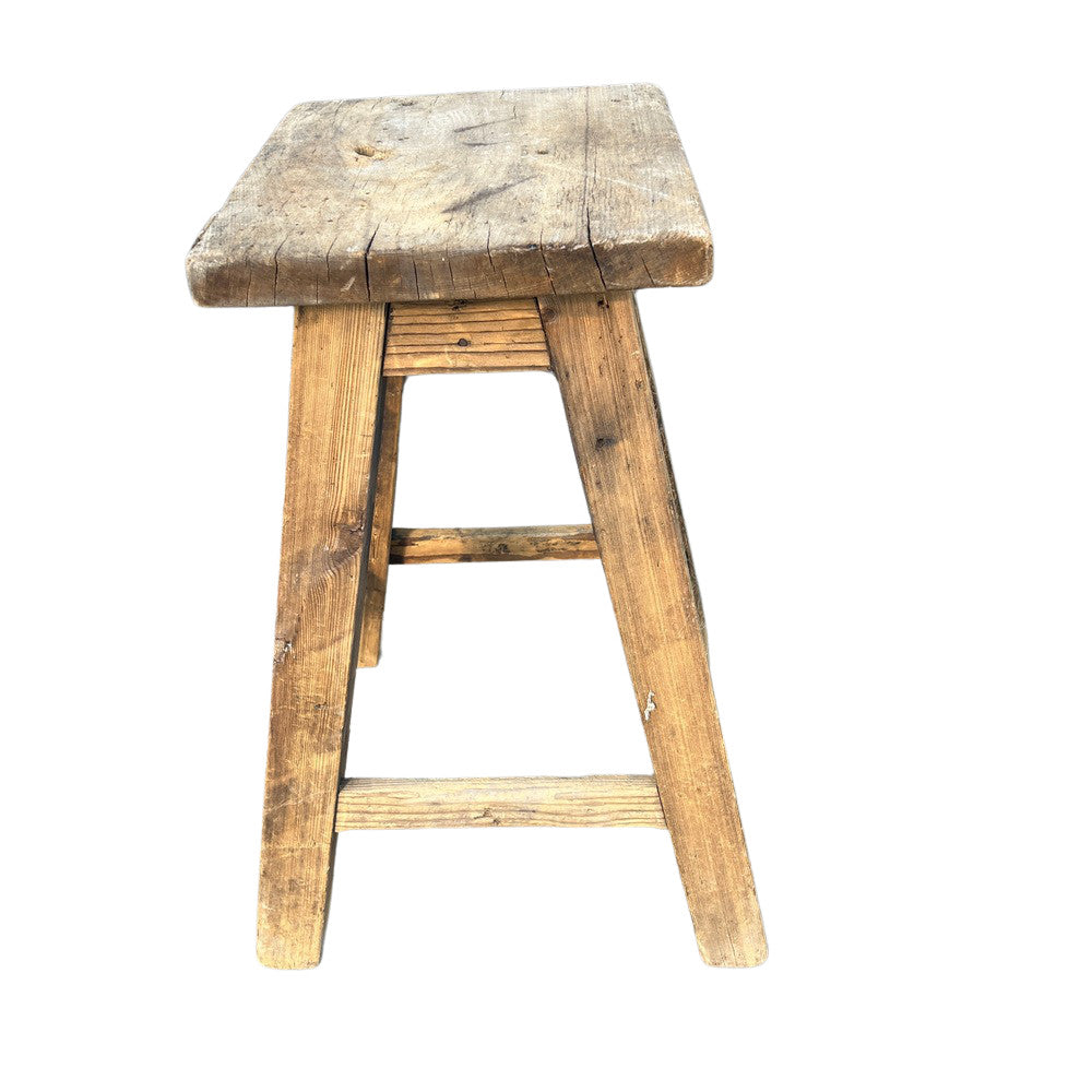 Vintage Wooden Stool - Berbere Imports