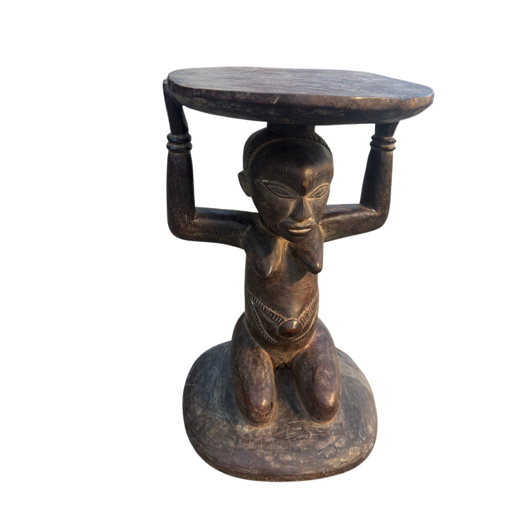 Antique African Wooden Stool - Berbere Imports