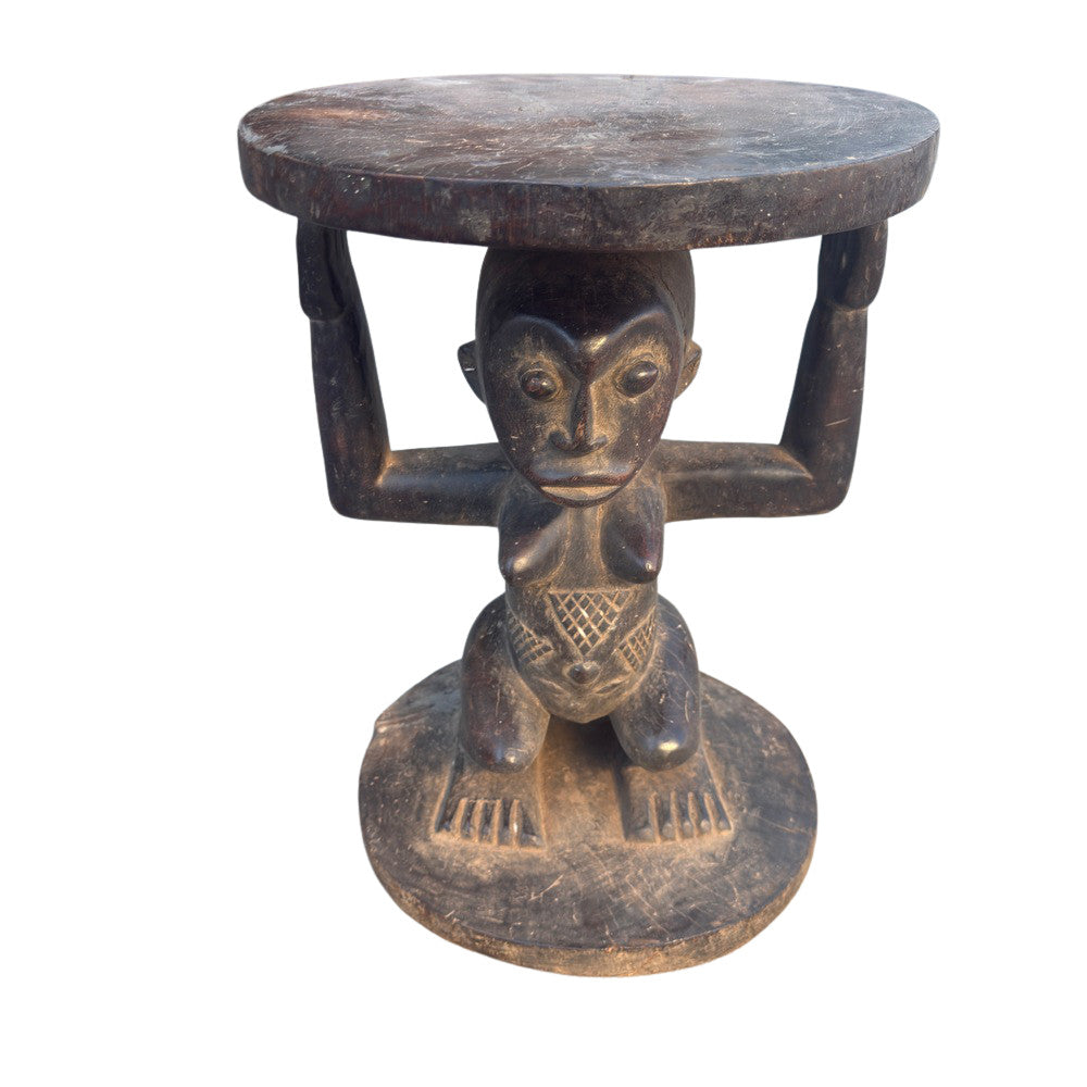 Antique African Wooden Stool - Berbere Imports