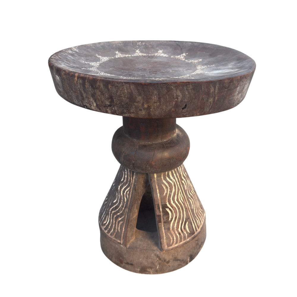 Antique African Wooden Stool - Berbere Imports