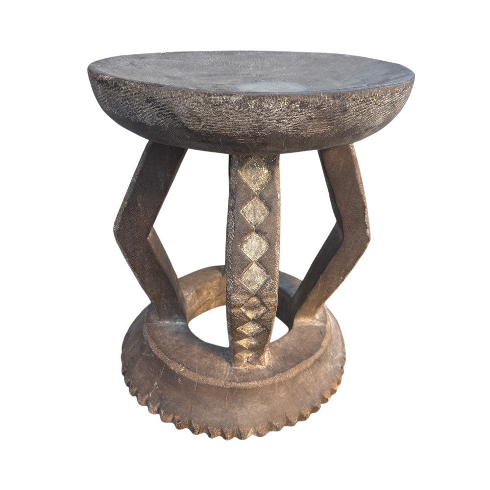 Antique African Wooden Stool - Berbere Imports