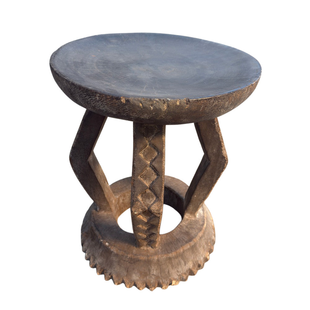 Antique African Wooden Stool - Berbere Imports