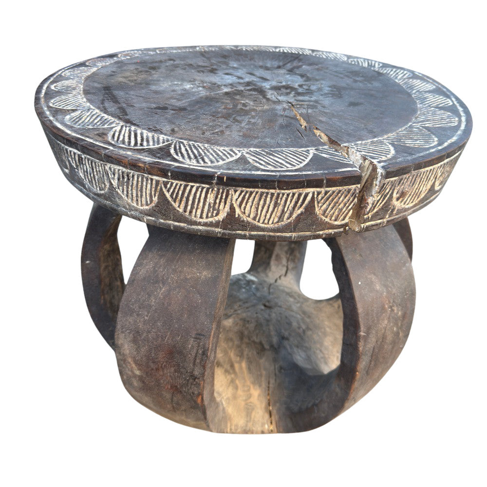 Antique African Wooden Stool - Berbere Imports