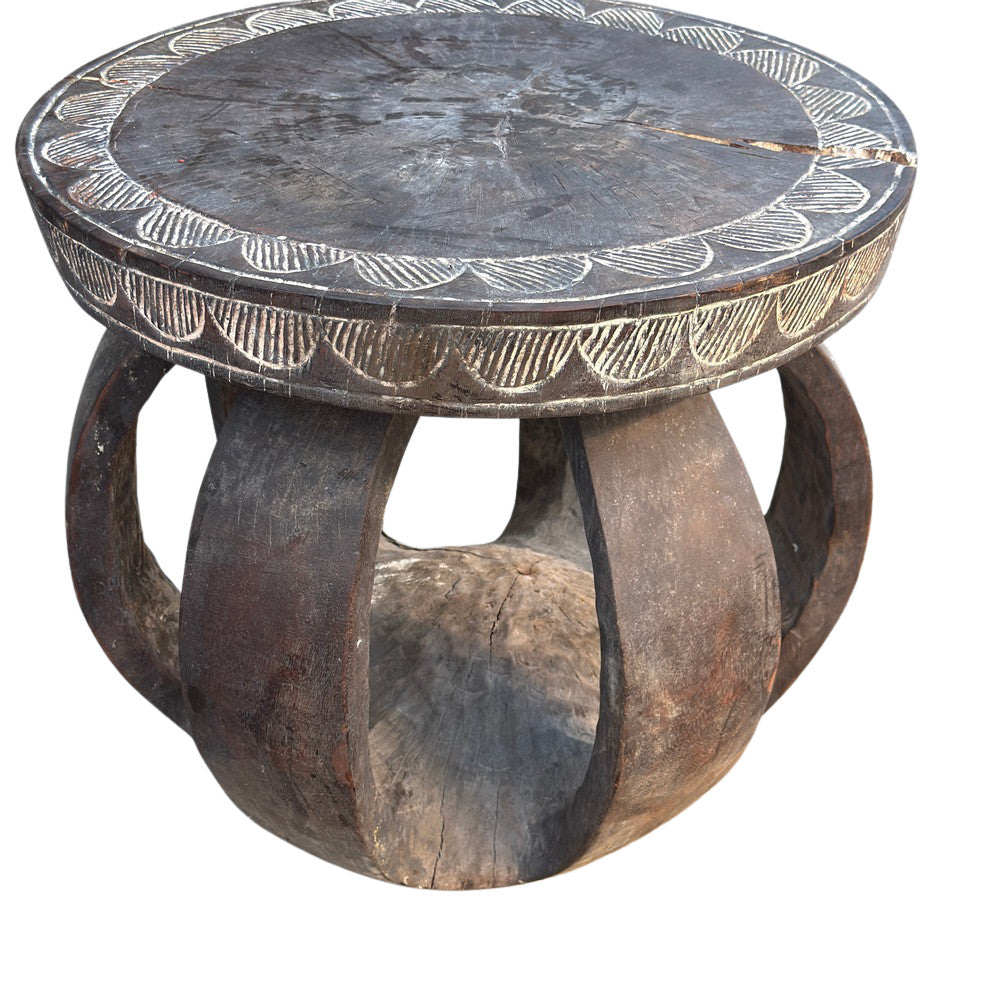 Antique African Wooden Stool - Berbere Imports