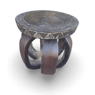Vintage African Carved Wooden Stool - Berbere Imports