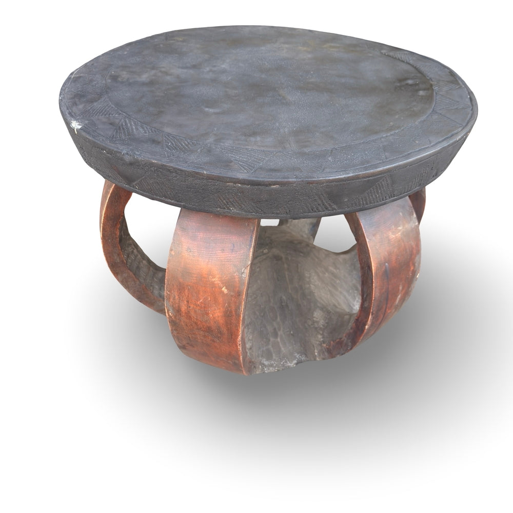 Vintage African Carved Wooden Stool - Berbere Imports