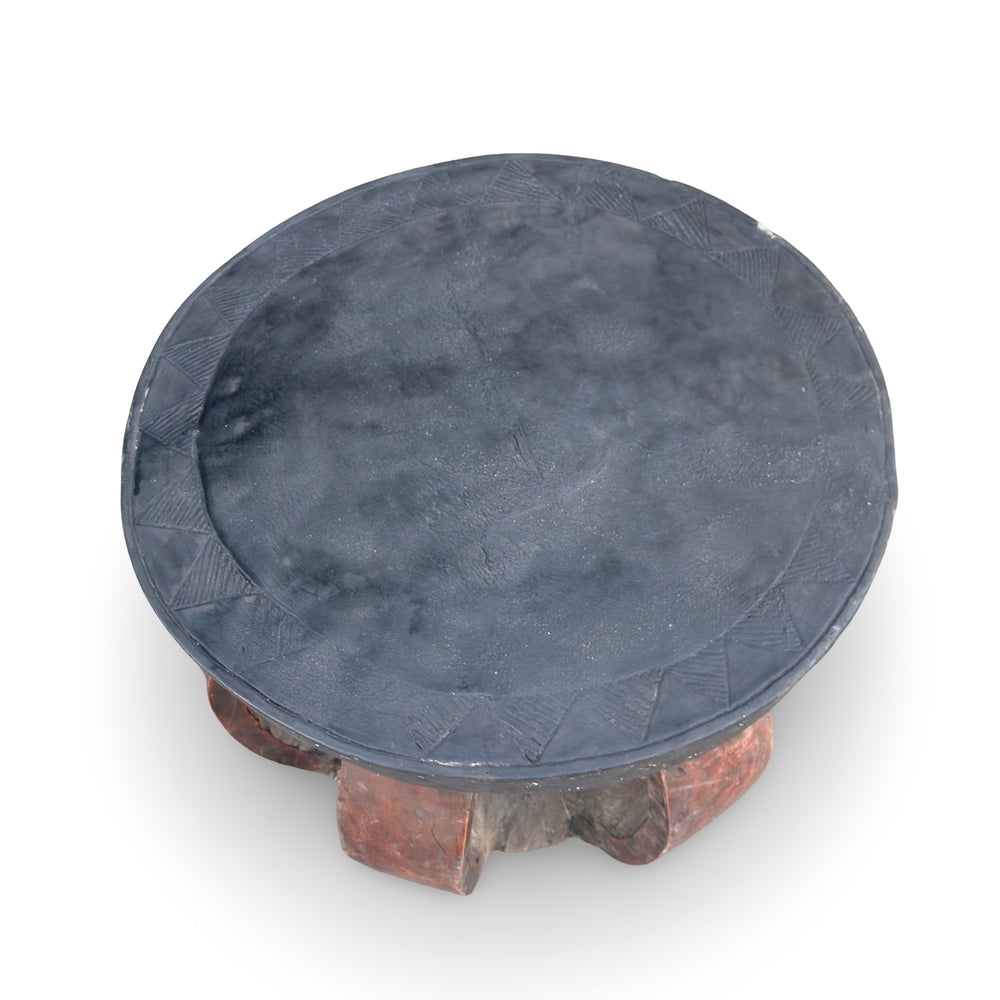 Vintage African Carved Wooden Stool - Berbere Imports