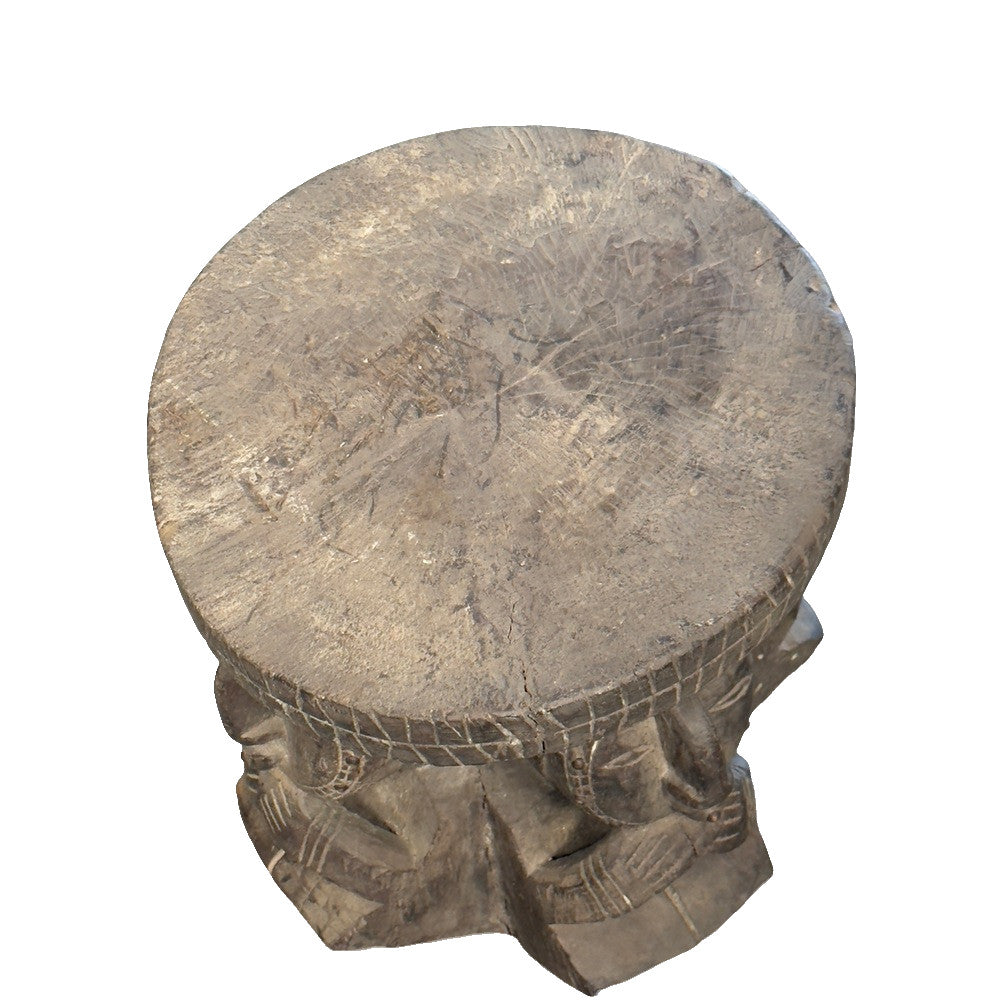 Vintage African Wooden Stool - Berbere Imports