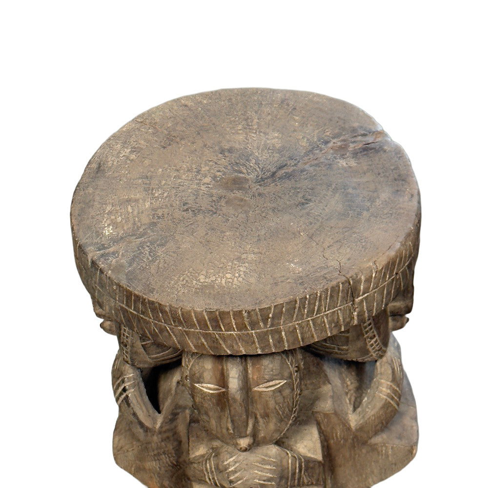 Vintage African Wooden Stool - Berbere Imports