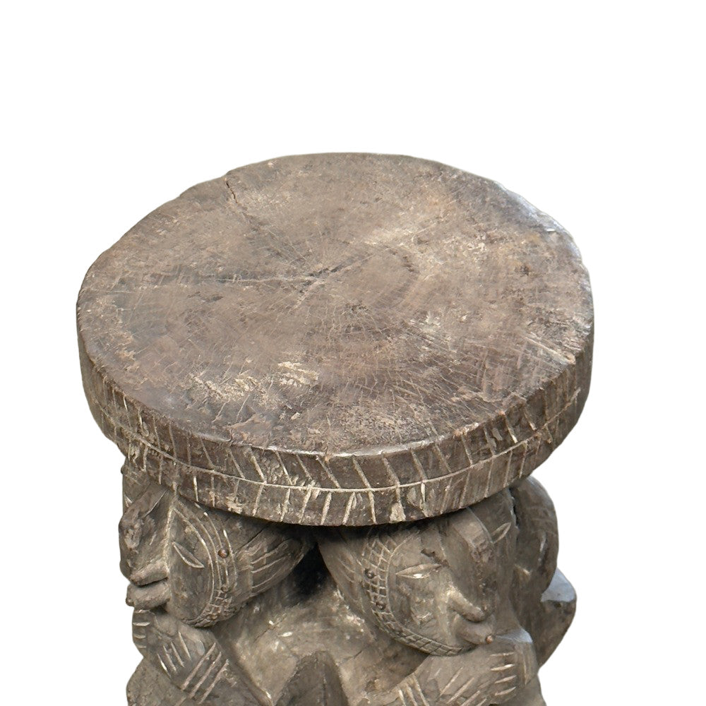Vintage African Wooden Stool - Berbere Imports
