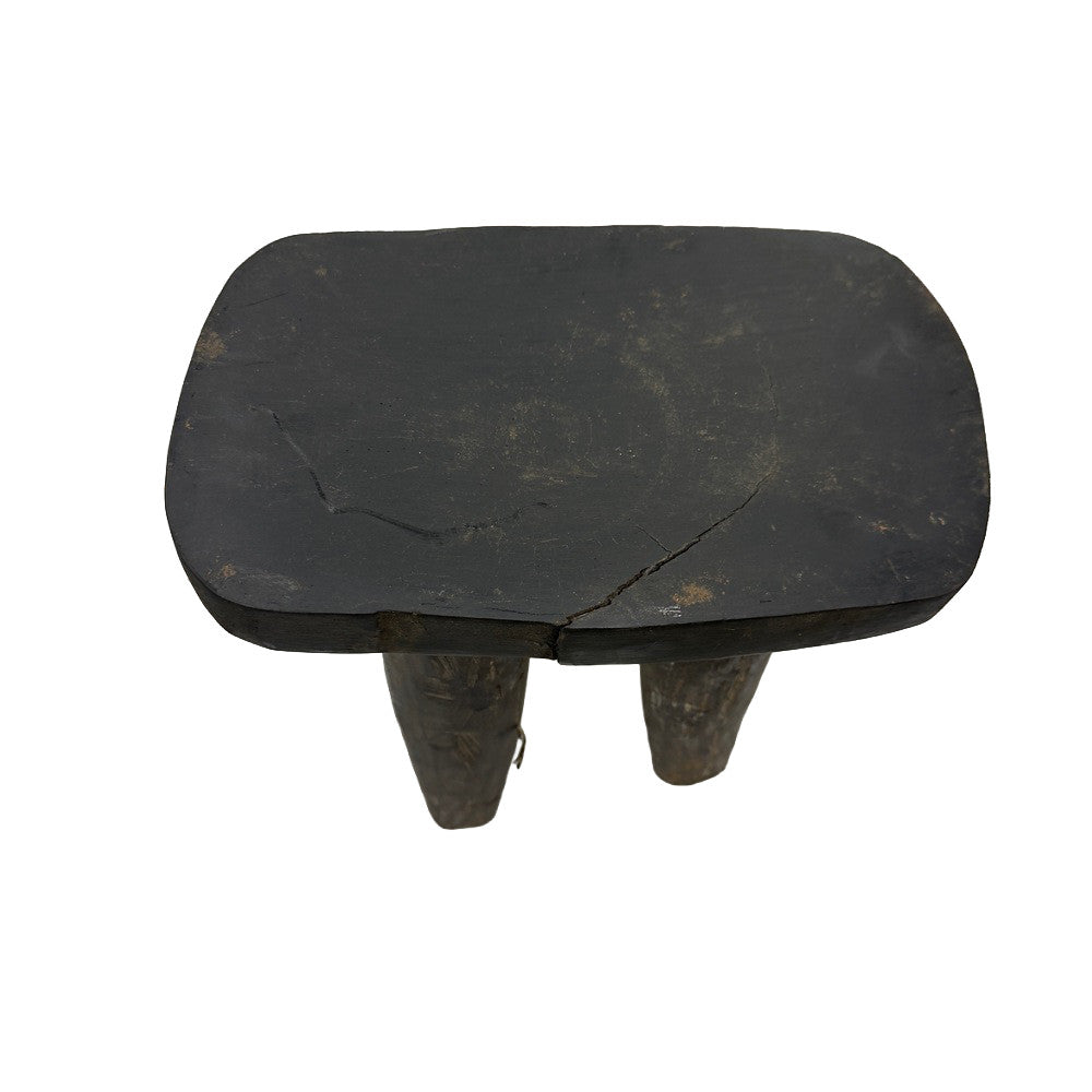 Vintage Nigerian Wooden Mini Stool - Berbere Imports