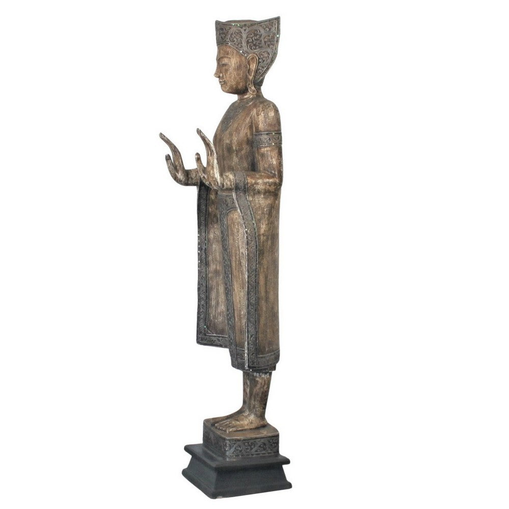 Wooden Standing Buddha - Berbere Imports