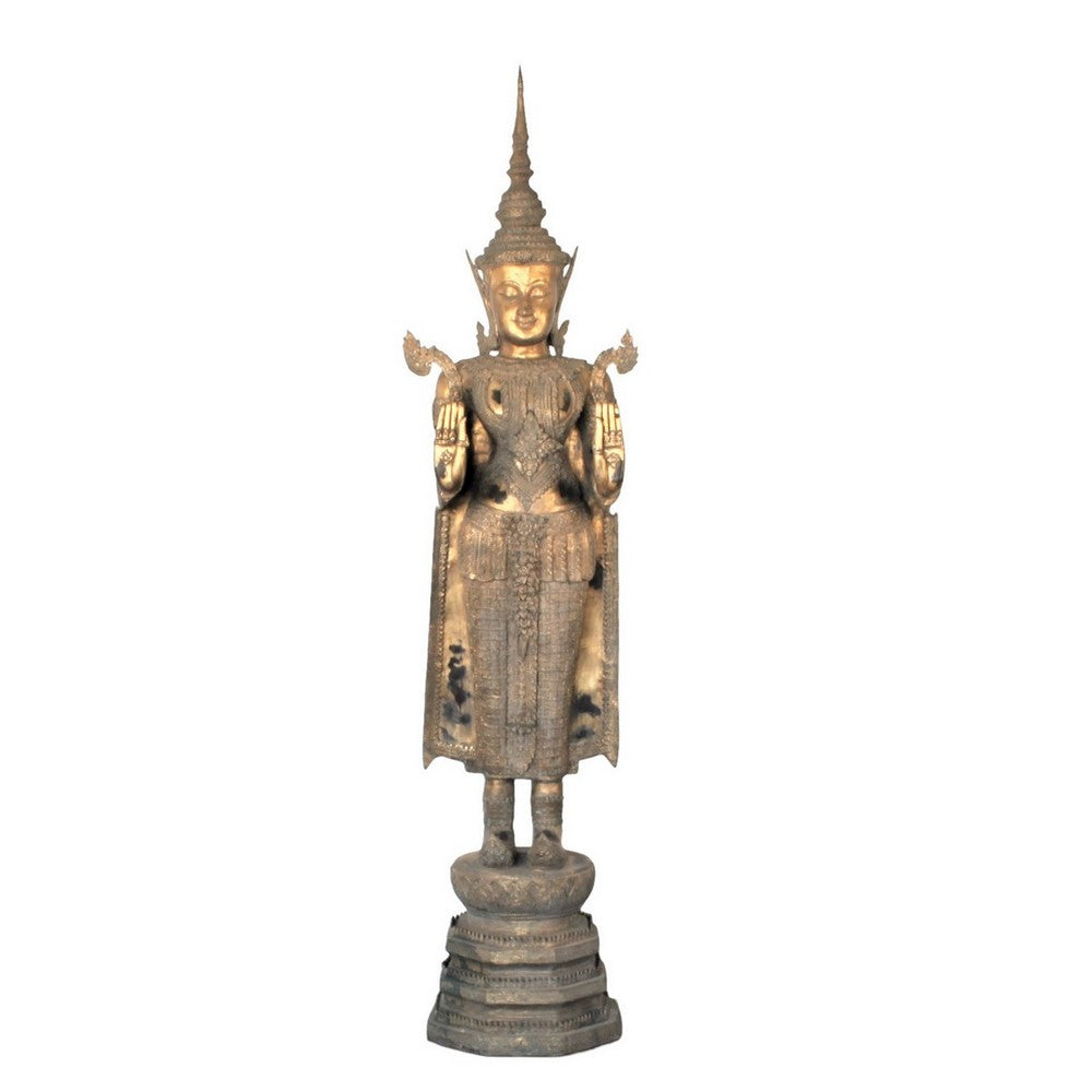 Bronze Standing Buddha - Berbere Imports