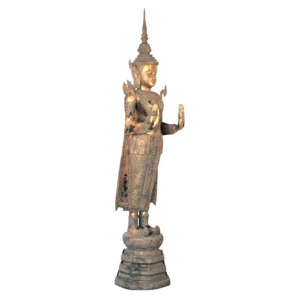 Bronze Standing Buddha - Berbere Imports