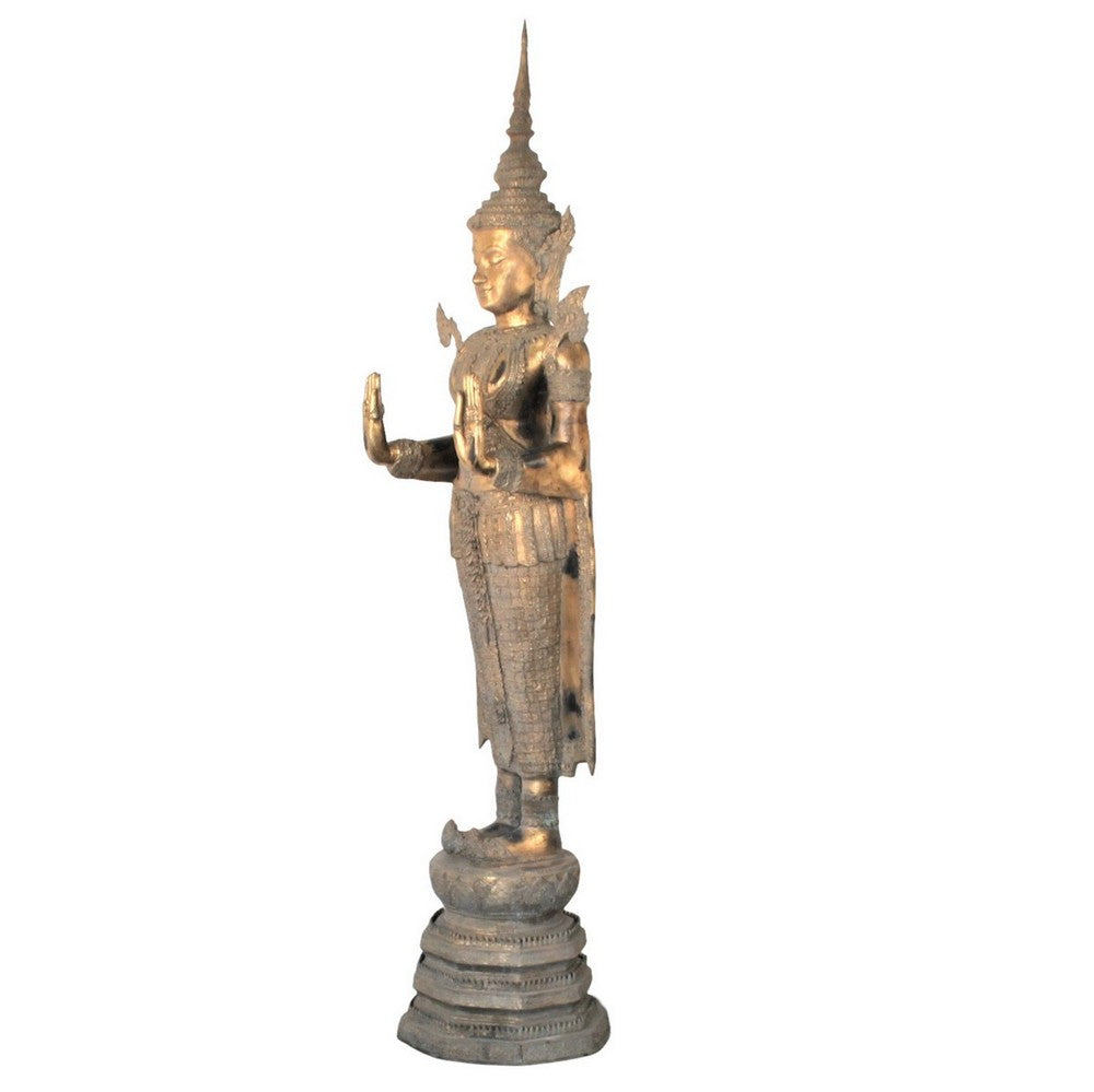 Bronze Standing Buddha - Berbere Imports