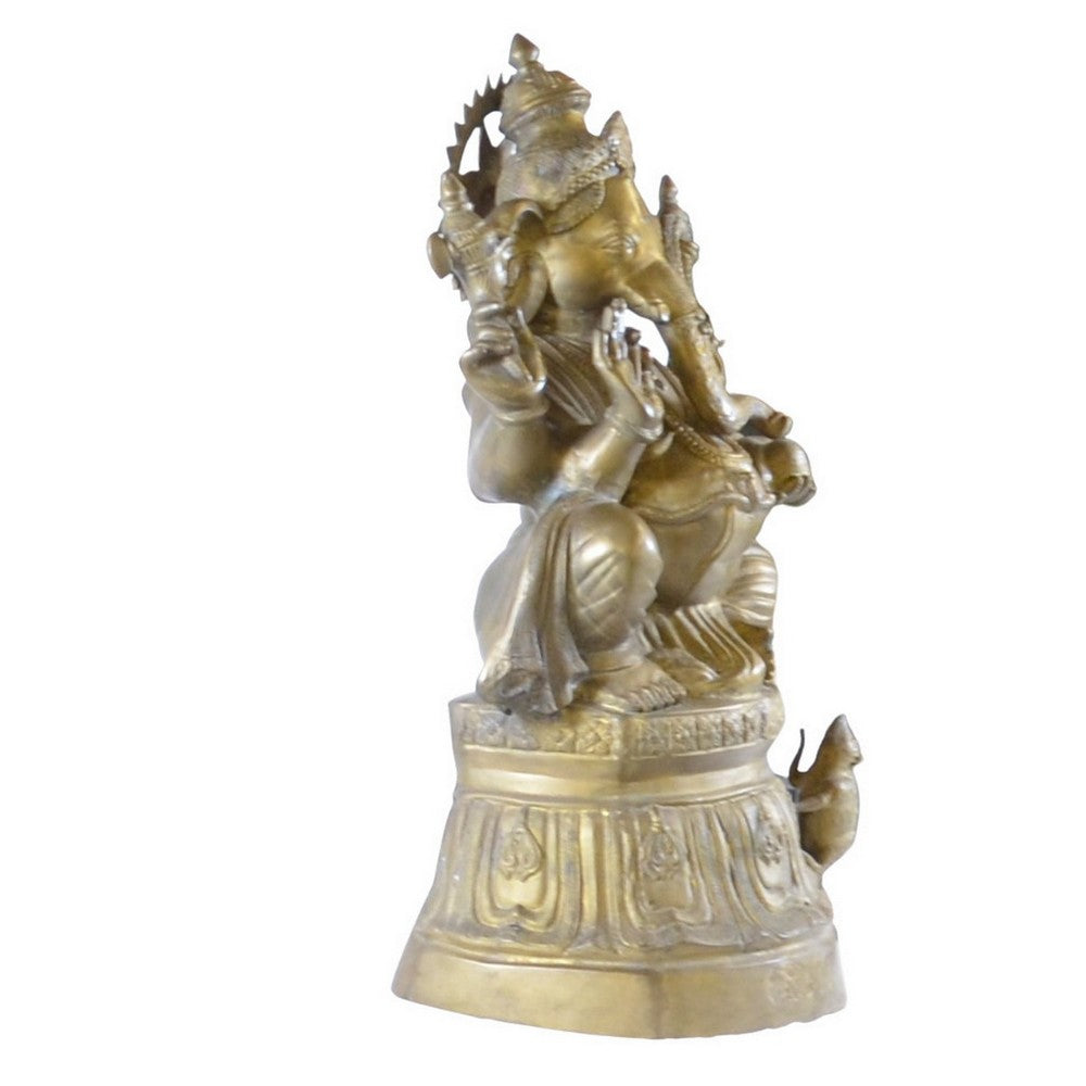 Indian Brass Ganesh - Berbere Imports