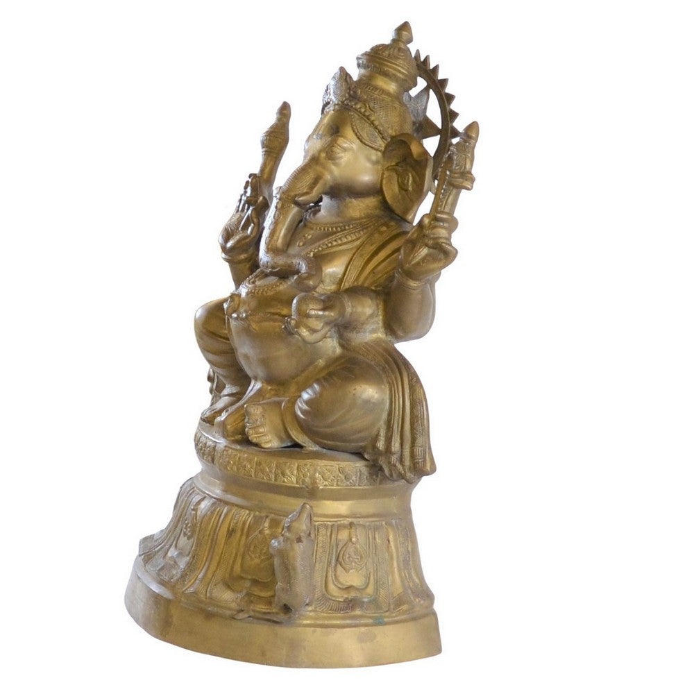 Indian Brass Ganesh - Berbere Imports