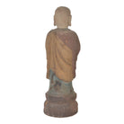 Antique Chinese Wooden Standing Monk - Berbere Imports