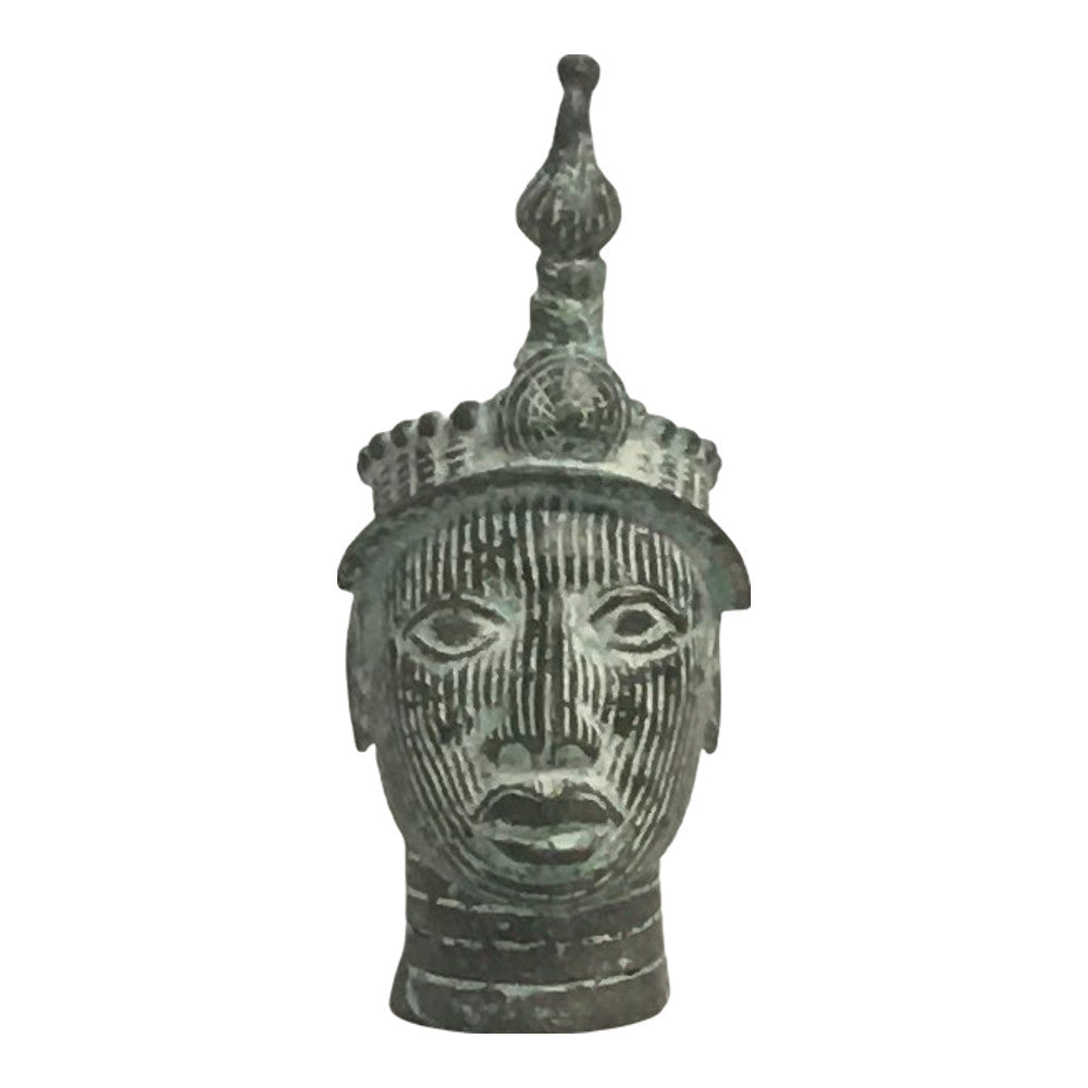 Antique African Bronze Head - Berbere Imports