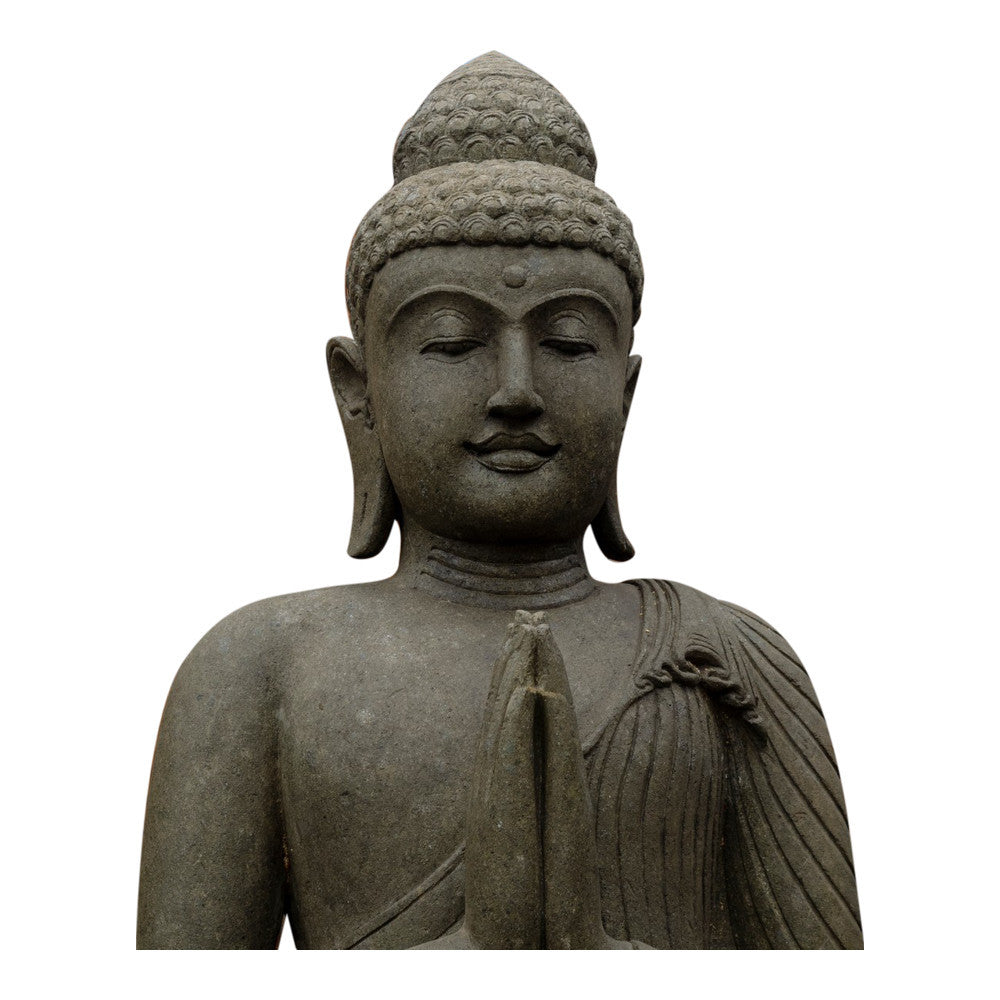 Indonesian Stone Standing Buddha - Berbere Imports