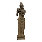 Indonesian Stone Standing Lady With Jug - Berbere Imports
