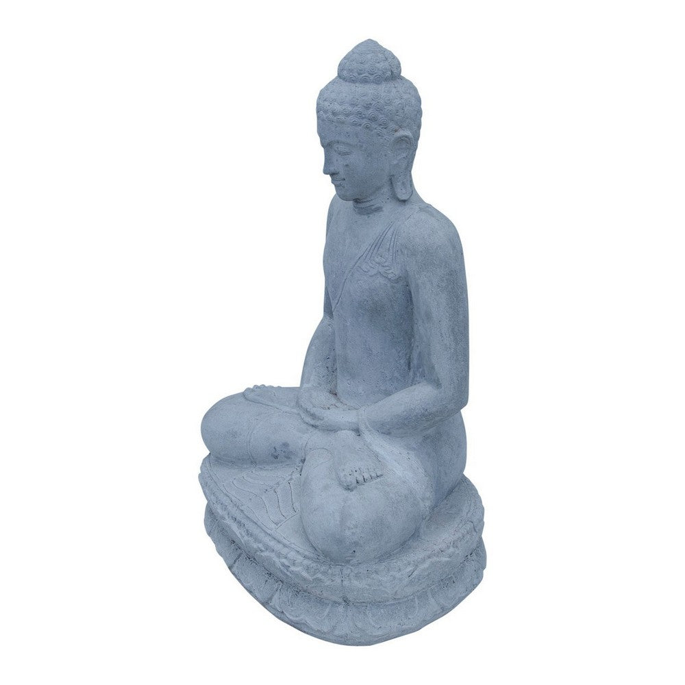 Indonesian Concrete Sitting Meditation Buddha - Berbere Imports