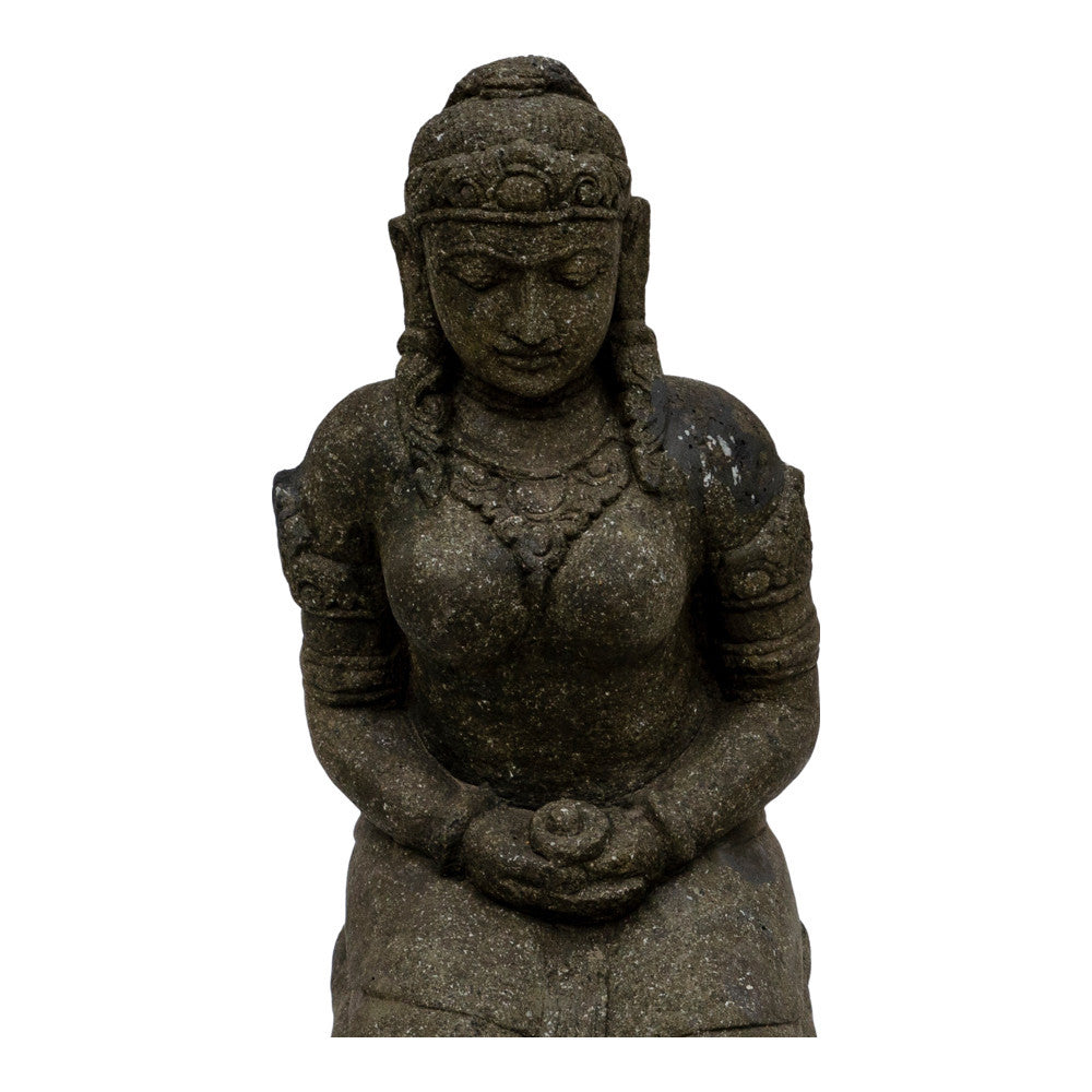 Indonesian Stone Sitting Dewi - Berbere Imports