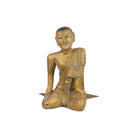 Vintage Thai Wooden Buddha In Wood - Berbere Imports