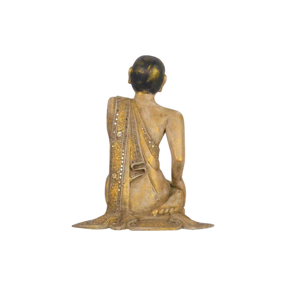 Vintage Thai Wooden Buddha In Wood - Berbere Imports