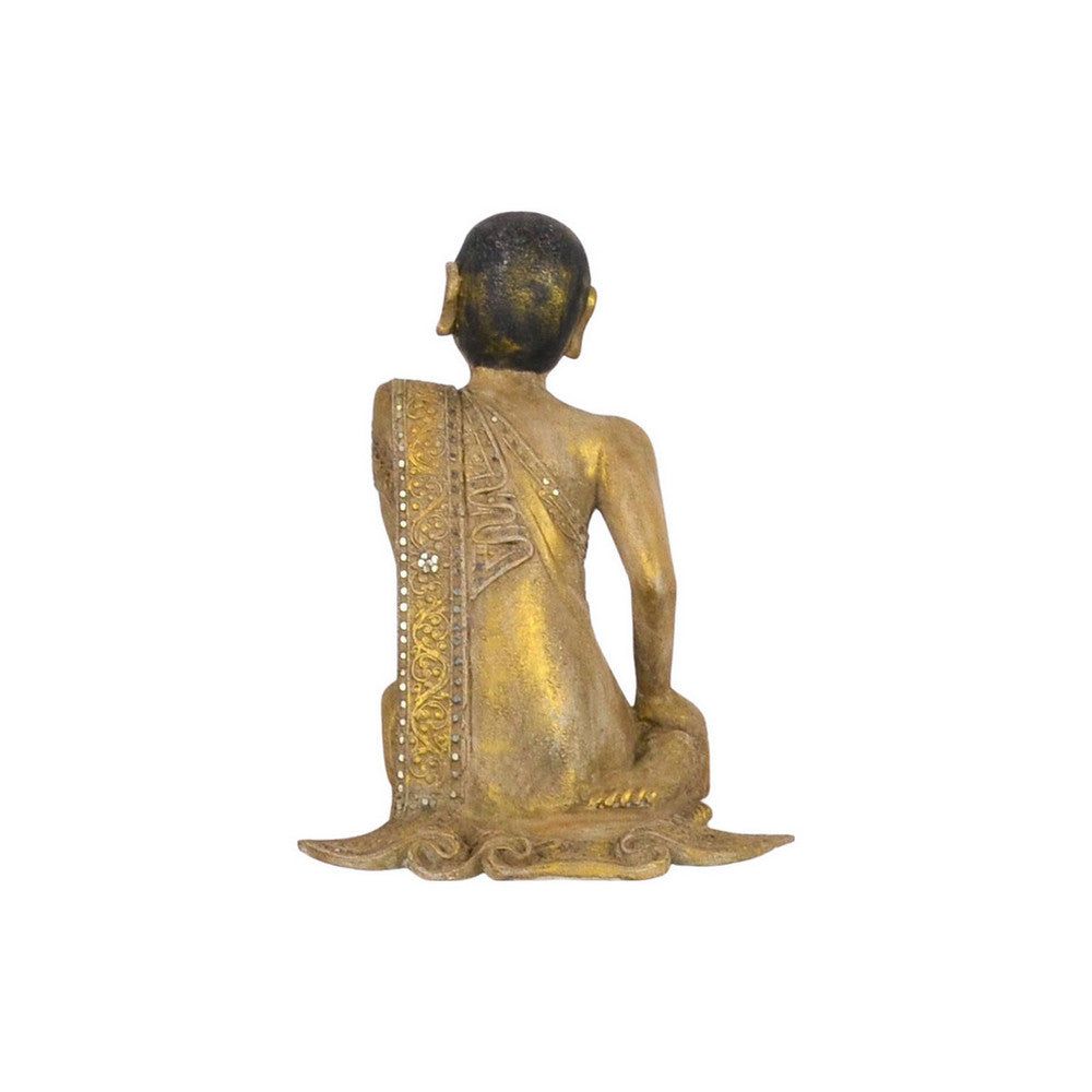 Vintage Thai Wooden Buddha In Wood - Berbere Imports