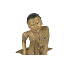 Vintage Thai Wooden Buddha In Wood - Berbere Imports