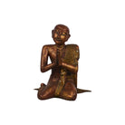 Vintage Thai Wooden Buddha In Wood - Berbere Imports