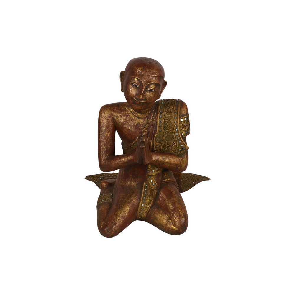 Vintage Thai Wooden Buddha In Wood - Berbere Imports