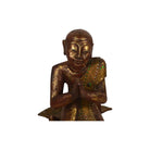 Vintage Thai Wooden Buddha In Wood - Berbere Imports