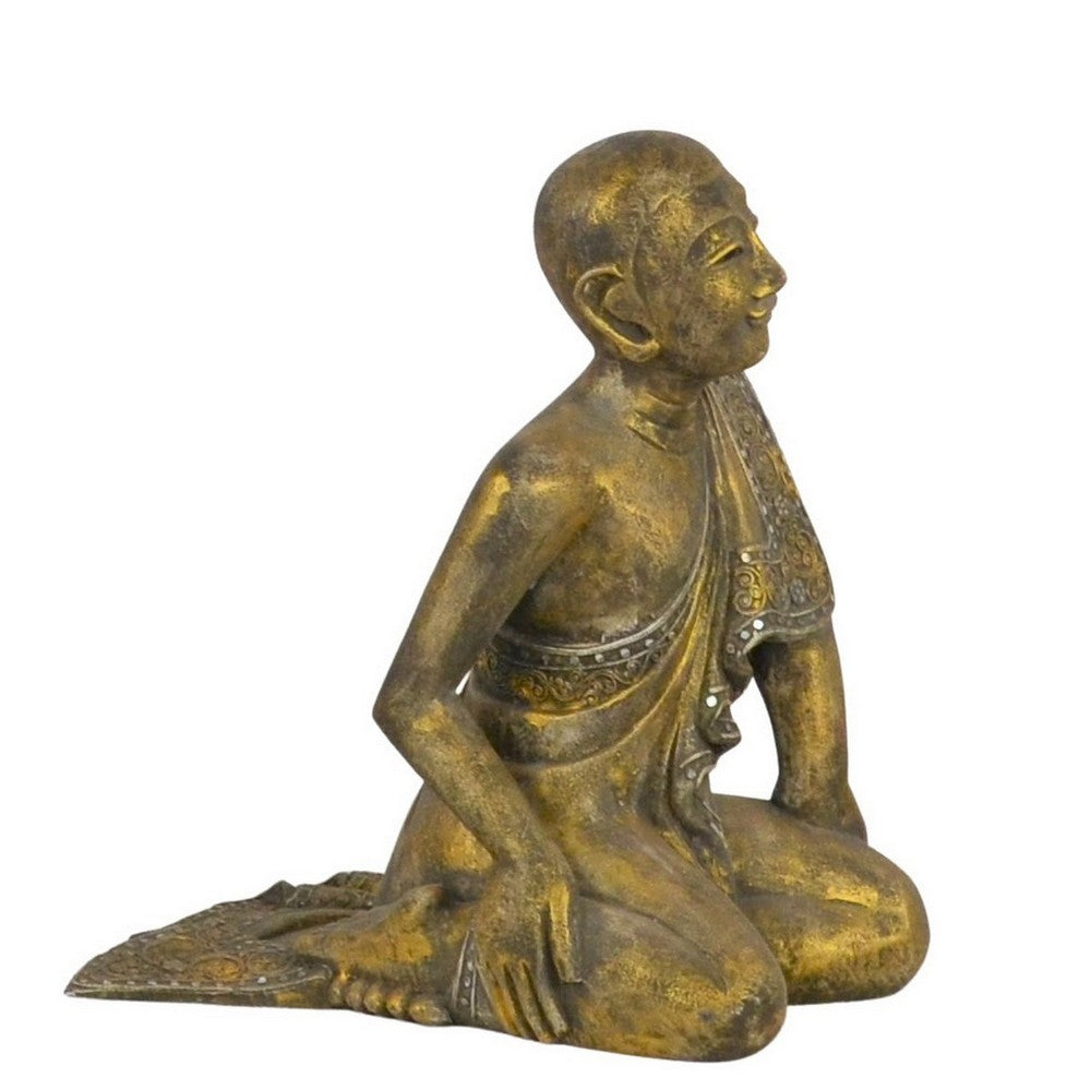 Vintage Thai Wooden Buddha In Wood - Berbere Imports