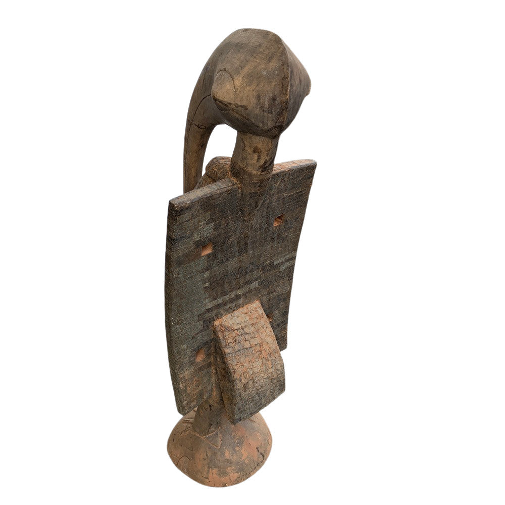 Antique Wooden Senufo Bird Statue 439-001, 56.5" H – from Africa, view 4 of 10