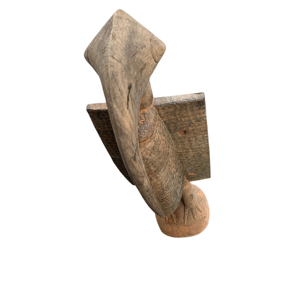 Antique Wooden Senufo Bird Statue 439-001, 56.5" H – from Africa, view 5 of 10
