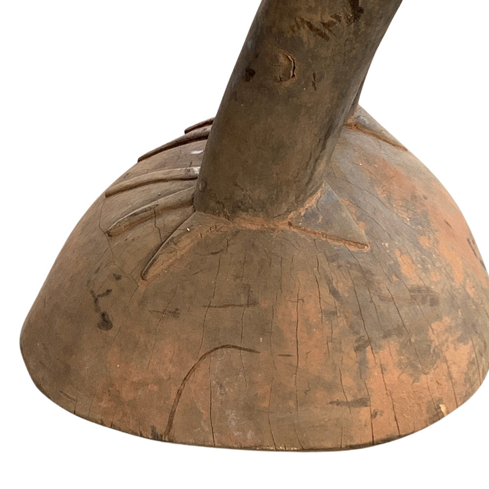 Antique Wooden Senufo Bird Statue 439-001, 56.5" H – from Africa, view 6 of 10