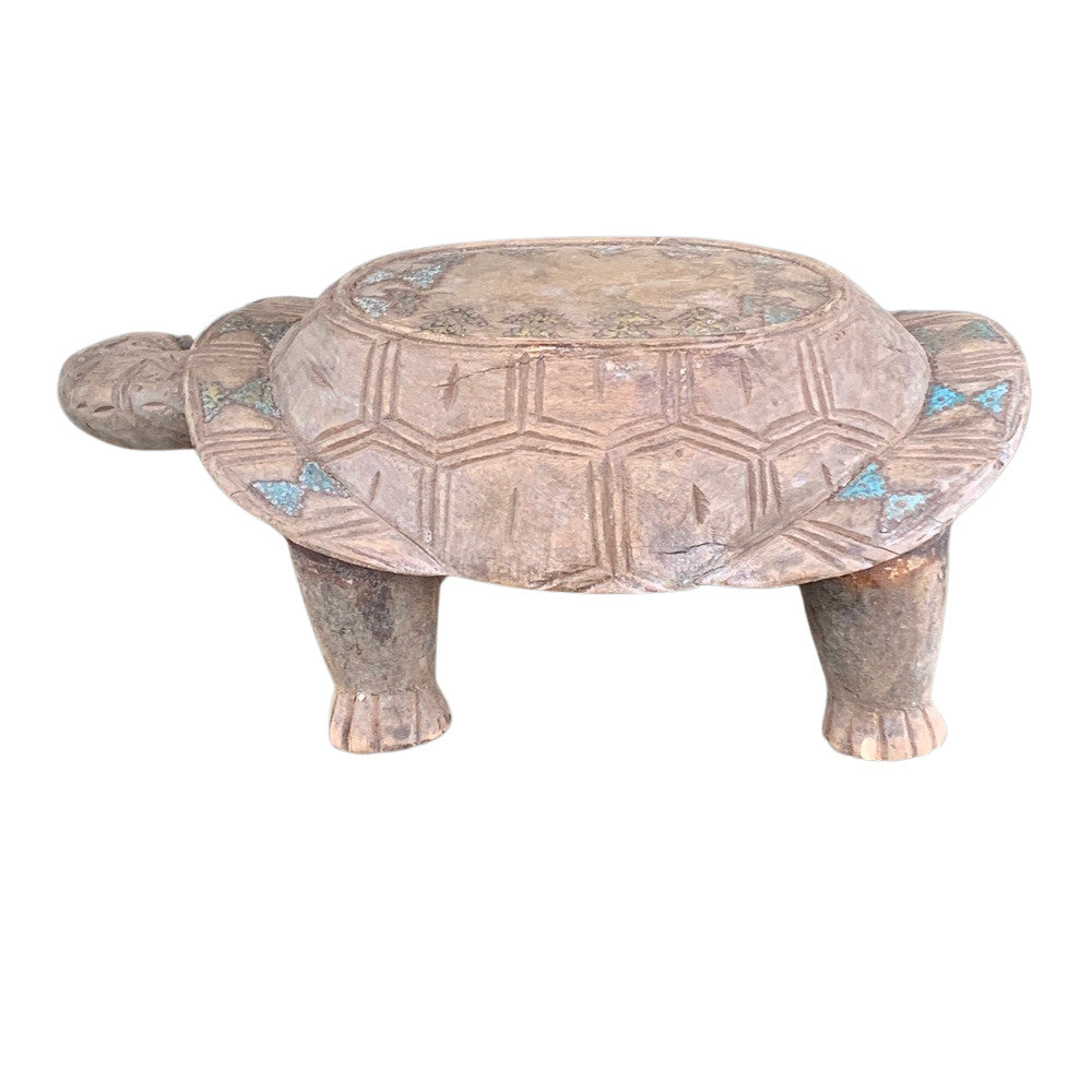 Vintage African Wooden Turtle - Berbere Imports