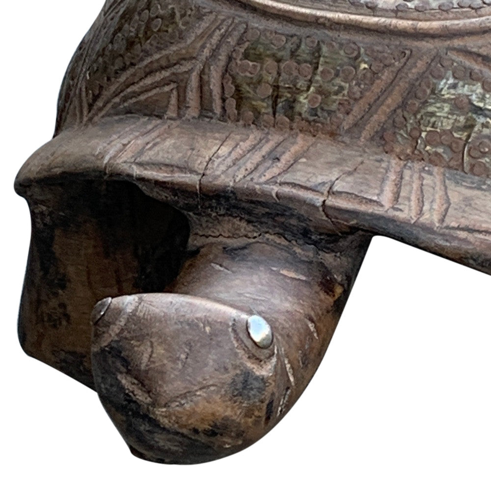 Vintage African Wooden Turtle - Berbere Imports