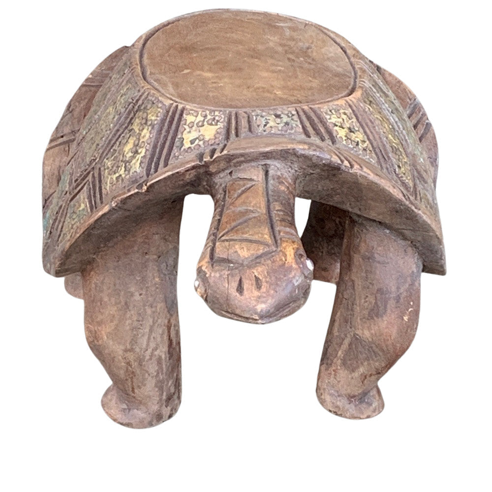 Vintage African Wooden Turtle - Berbere Imports