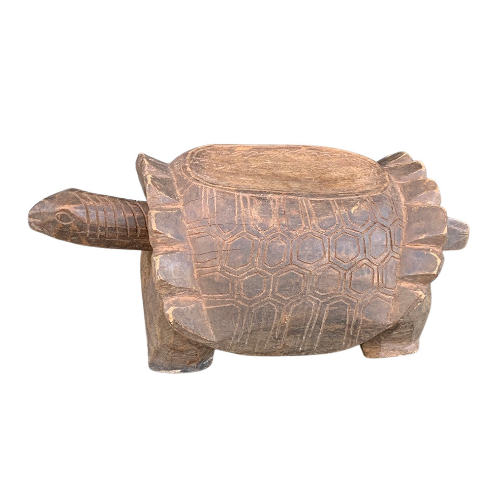 Vintage African Wooden Turtle - Berbere Imports