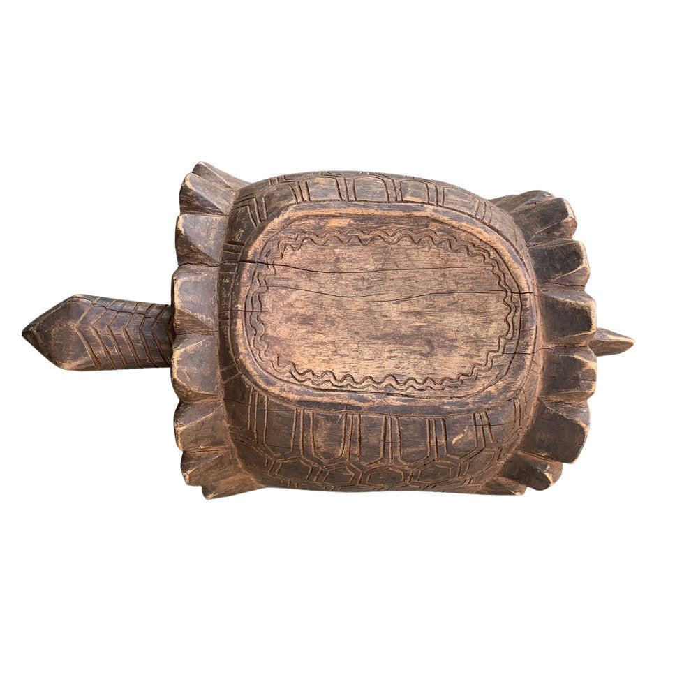 Vintage African Wooden Turtle - Berbere Imports