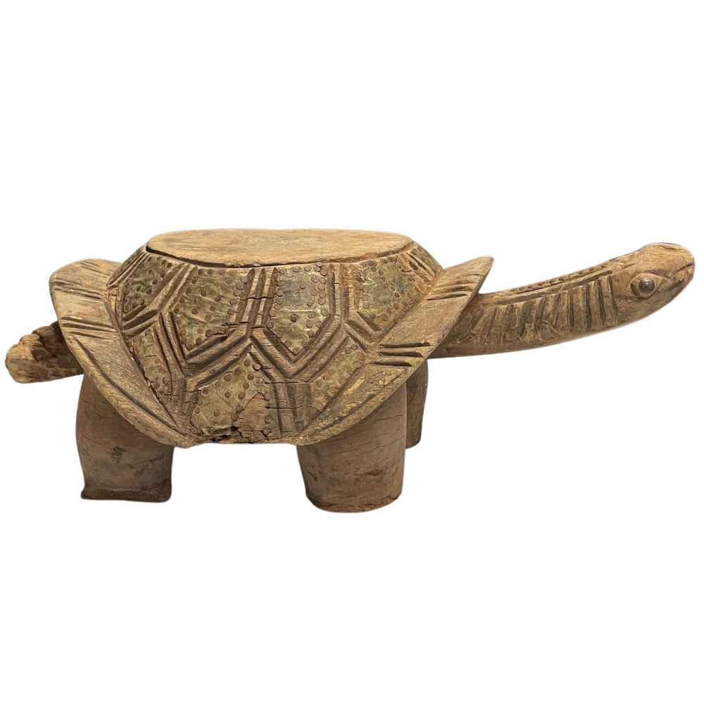 Vintage African Wooden Turtle - Berbere Imports