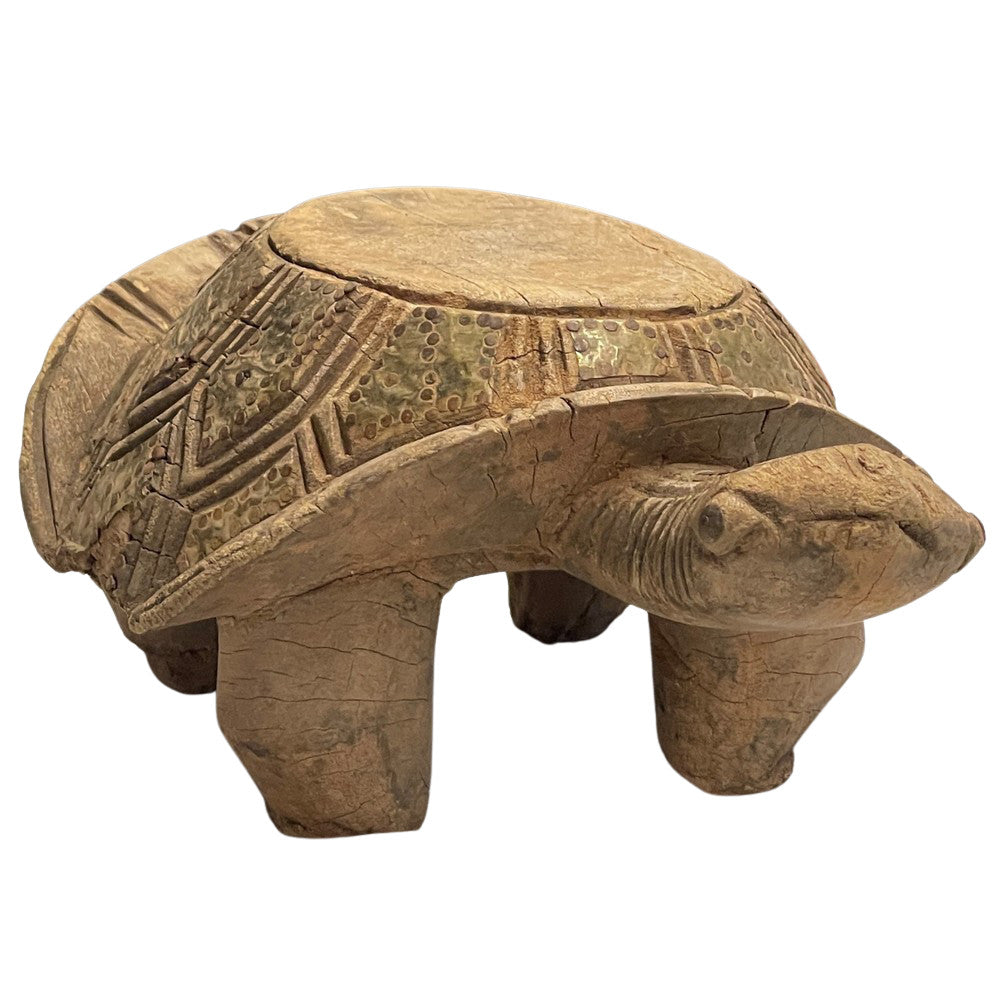 Vintage African Wooden Turtle - Berbere Imports