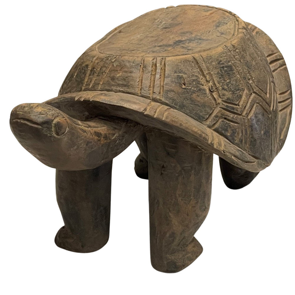 Vintage African Wooden Turtle - Berbere Imports