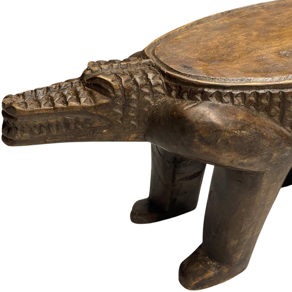 Vintage African Wooden Reptile  - Berbere Imports